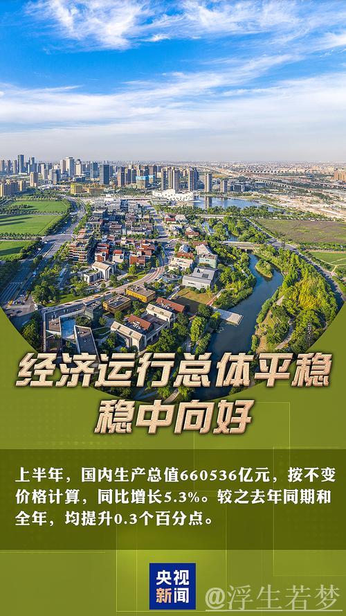 中国经济半年报丨重磅数据接连发布 多维度带你看中国发展“节节高”